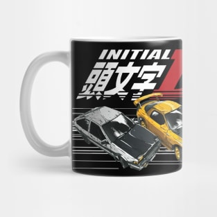 Initial D AE86 Corolla Takumi vs Keisuke Takahashi FD RX-7 Tandem Drifting Racing Mug